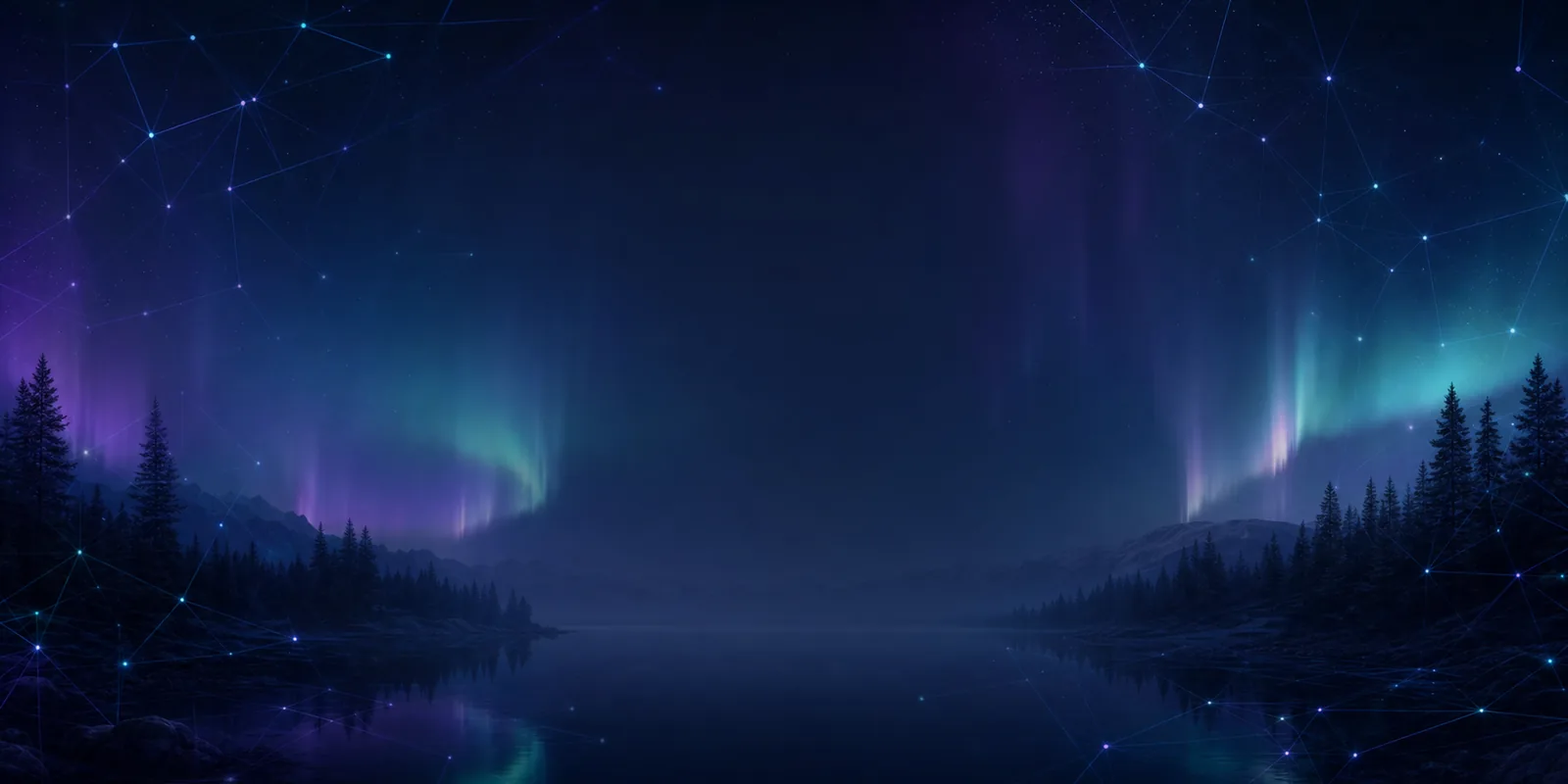 Northern lights over a calm Canadian lake